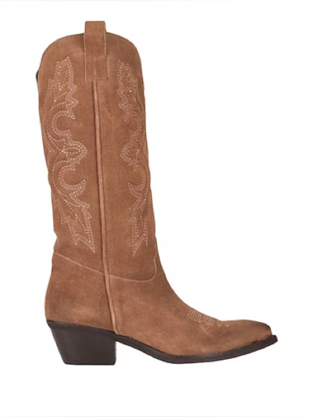 Ovye By Cristina Lucchi || Suede Cowboy Boots Western Camel Tan Brown 37